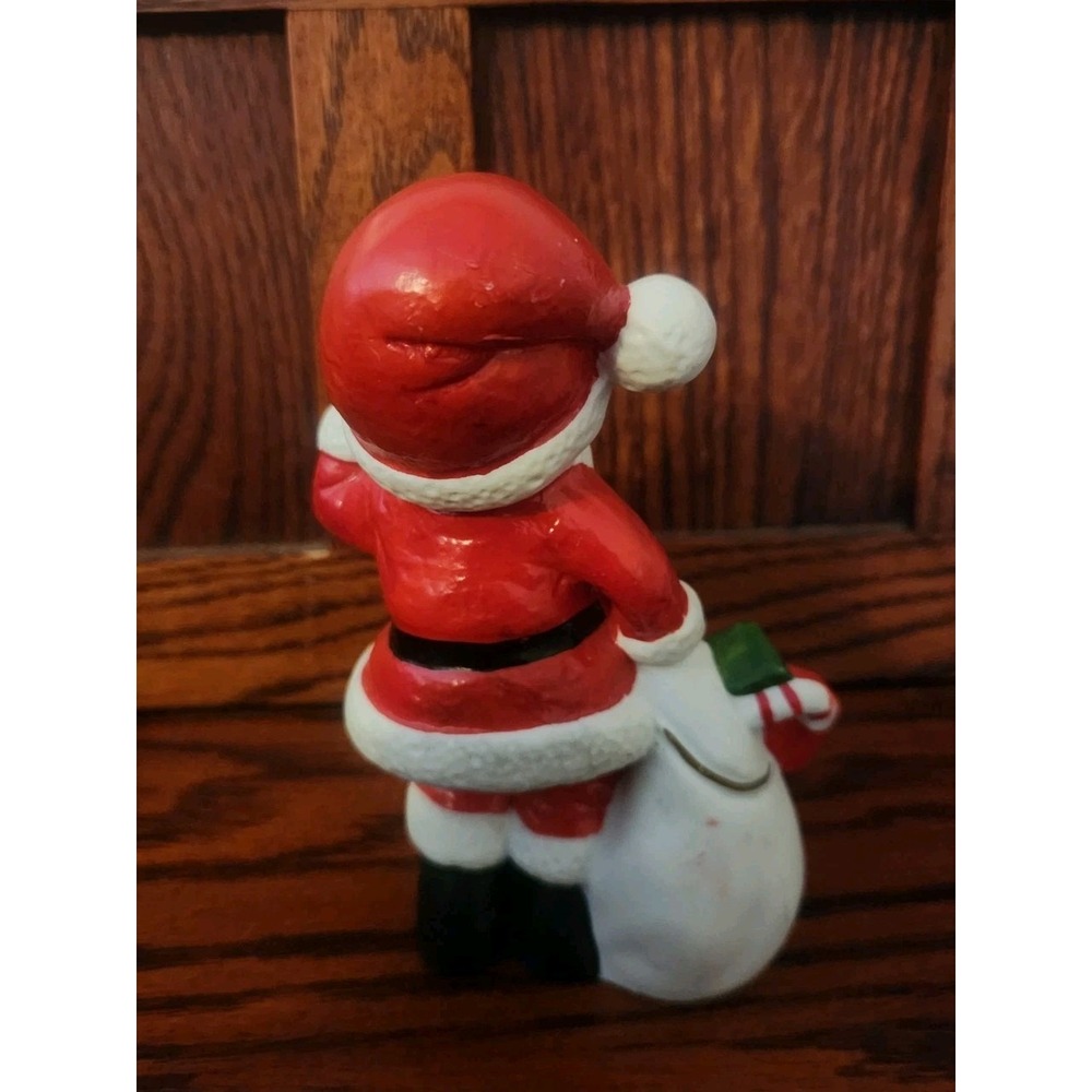 Vintage Homco Figurine Christmas Boy Presents 5401 Mr Claus Made In Taiwan - Picture 3 of 6